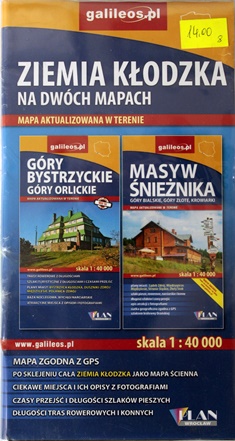 Ziemia Kłodzka - dwie mapy Ziemia Kłodzka - dwie mapy