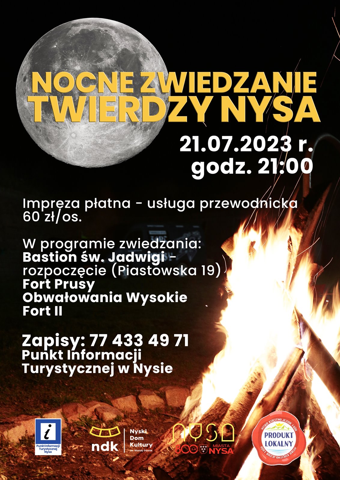 Nocne zwiedzanie Twierdzy Nysa